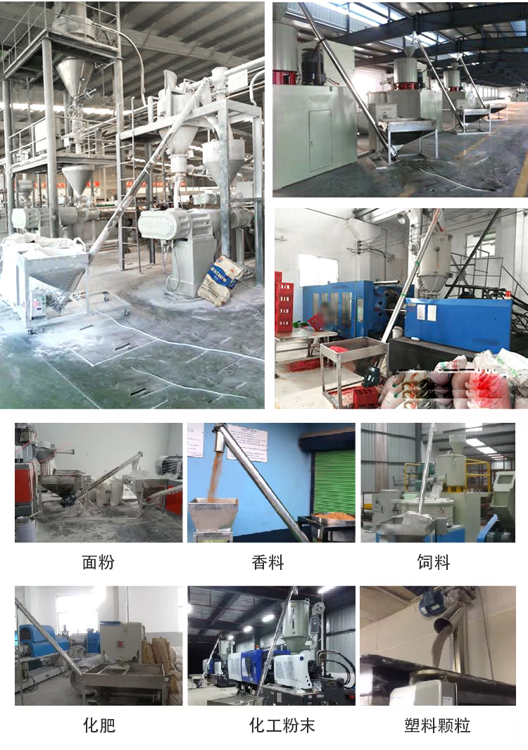 傾斜螺旋輸送機適用范圍：建材行業，化工行業，電力行業，煤炭行業，食品行業，造紙行業等